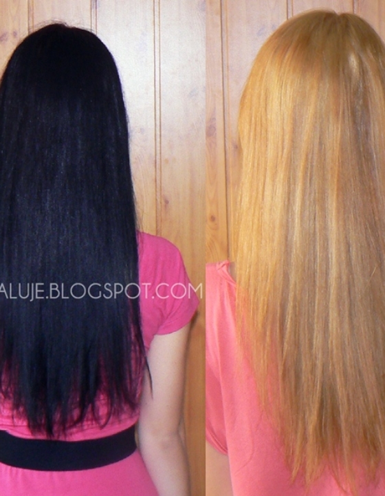 Włosy: z czerni na blond, z przystankiem w rudościach ;)