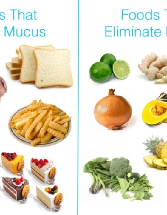 Jedzenie które tworzy i eliminuje śluz + jak pozbyć się flegmy