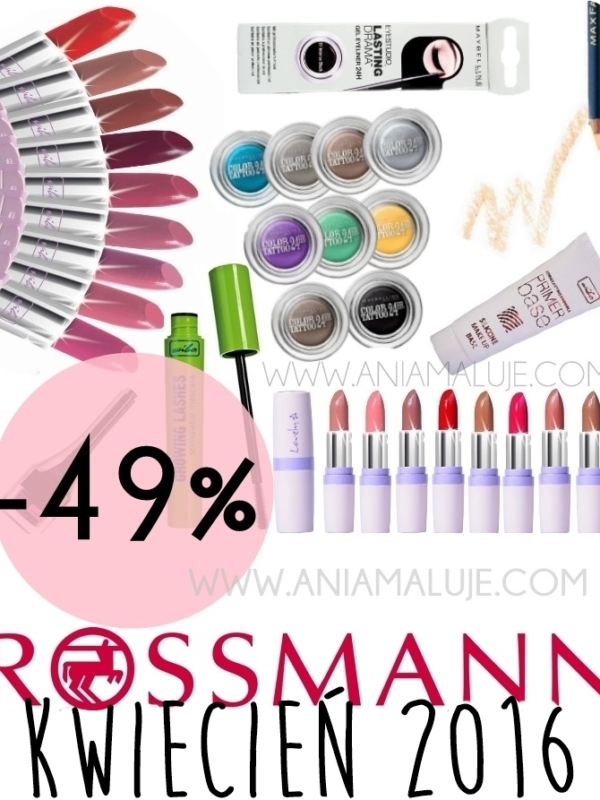 -49% Rossmann (kwiecień 2016) – co i kiedy w promocji? oficjalne, potwierdzone info
