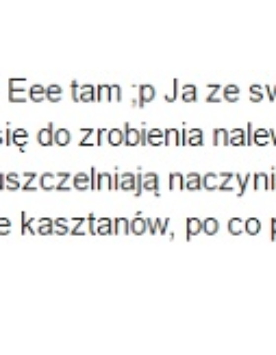 Nalewka z kasztanów – na żołądek, żylaki i bóle mięsniowe – prosty przepis
