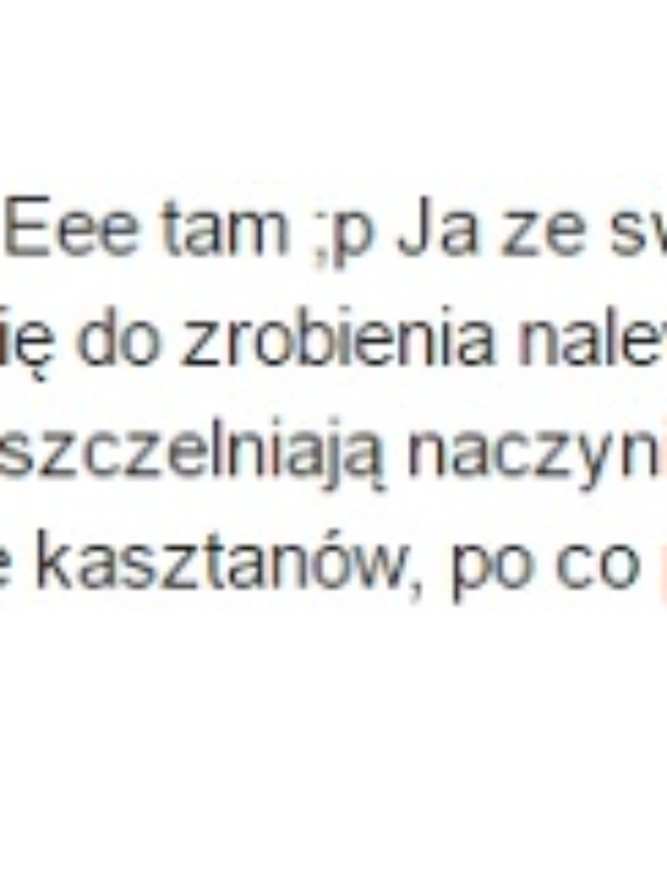 Nalewka z kasztanów – na żołądek, żylaki i bóle mięsniowe – prosty przepis