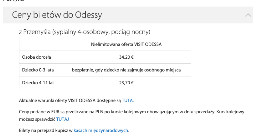 odessa aniamaluje pociąg kuszetka cena